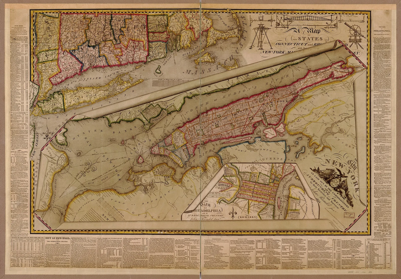 John Randel’s map of the Commissioners’ Plan, published in 1821